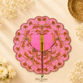 Golden Vine Pearl Laddu Gopal Ji Poshak, 5 no. (Baby Pink)
