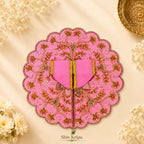 Golden Vine Pearl Laddu Gopal Ji Poshak, 5 no. (Baby Pink)