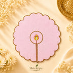 Golden Vine Pearl Laddu Gopal Ji Poshak, 5 no. (Baby Pink)
