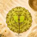 Golden Vine Pearl Laddu Gopal Ji Poshak 5 no. (Parrot Green)