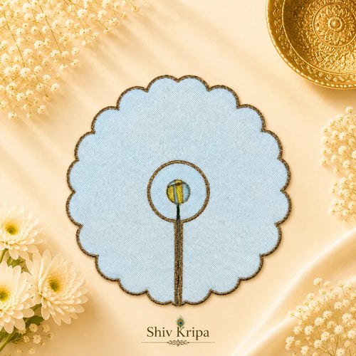 Golden Vine Pearl Laddu Gopal Ji Poshak, 5 no. (Sky Blue)
