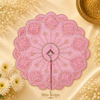 Beaded Fan Petal Laddu Gopal Ji Poshak 5 no. (Ran Pink