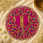 Tulip Vine Pearl Laddu Gopal Ji Poshak, 5 no. (Rani Pink)