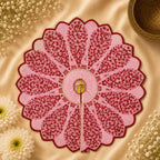 Sparkle Sequin Petal Laddu Gopal Ji Poshak, 5 no. (Rani Pink)
