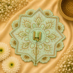 Eight-Point Star Laddu Gopal Ji Poshak (Mint Green)