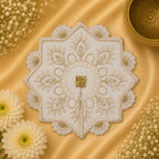 Eight-Point Star Laddu Gopal Ji Poshak (Golden Beige)