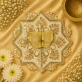 Eight-Point Star Laddu Gopal Ji Poshak (Golden Beige)