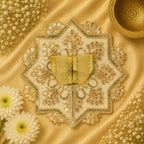 Eight-Point Star Laddu Gopal Ji Poshak (Golden Beige)