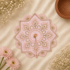 Eight-Point Star Laddu Gopal Ji Poshak (Peach)