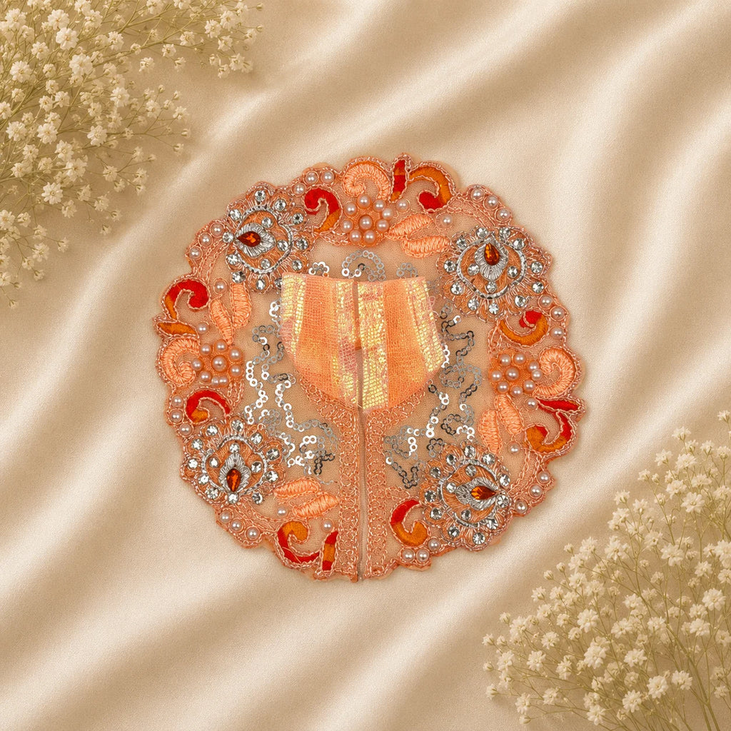 Laddu Gopal Ji Dress Design-6 (Peach)