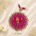 Laddu Gopal Ji Dress Design-7 (Rani Pink)