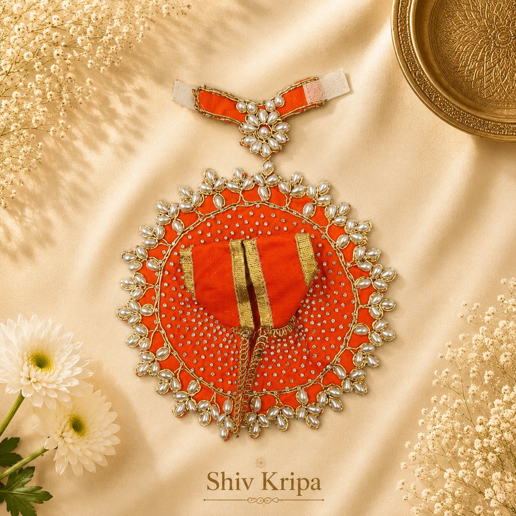 Laddu Gopal Ji Dress Design-7 (Kesari Orange)