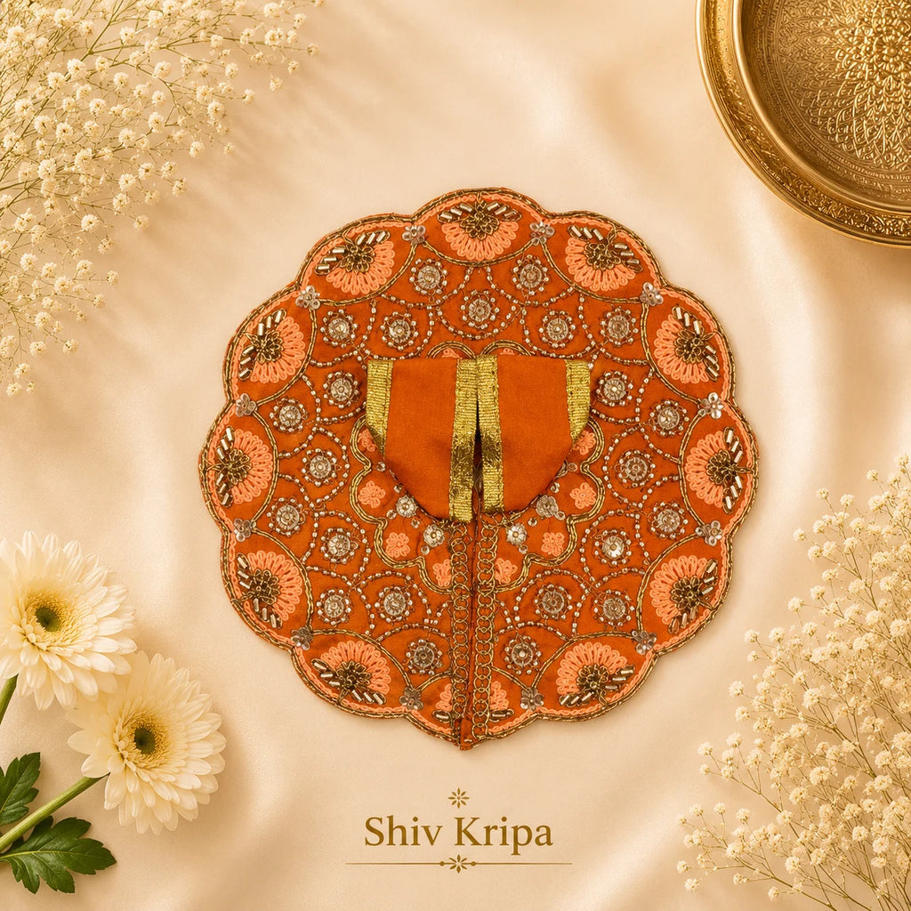 Laddu Gopal Ji Dress Design -13(Kesari Orange)