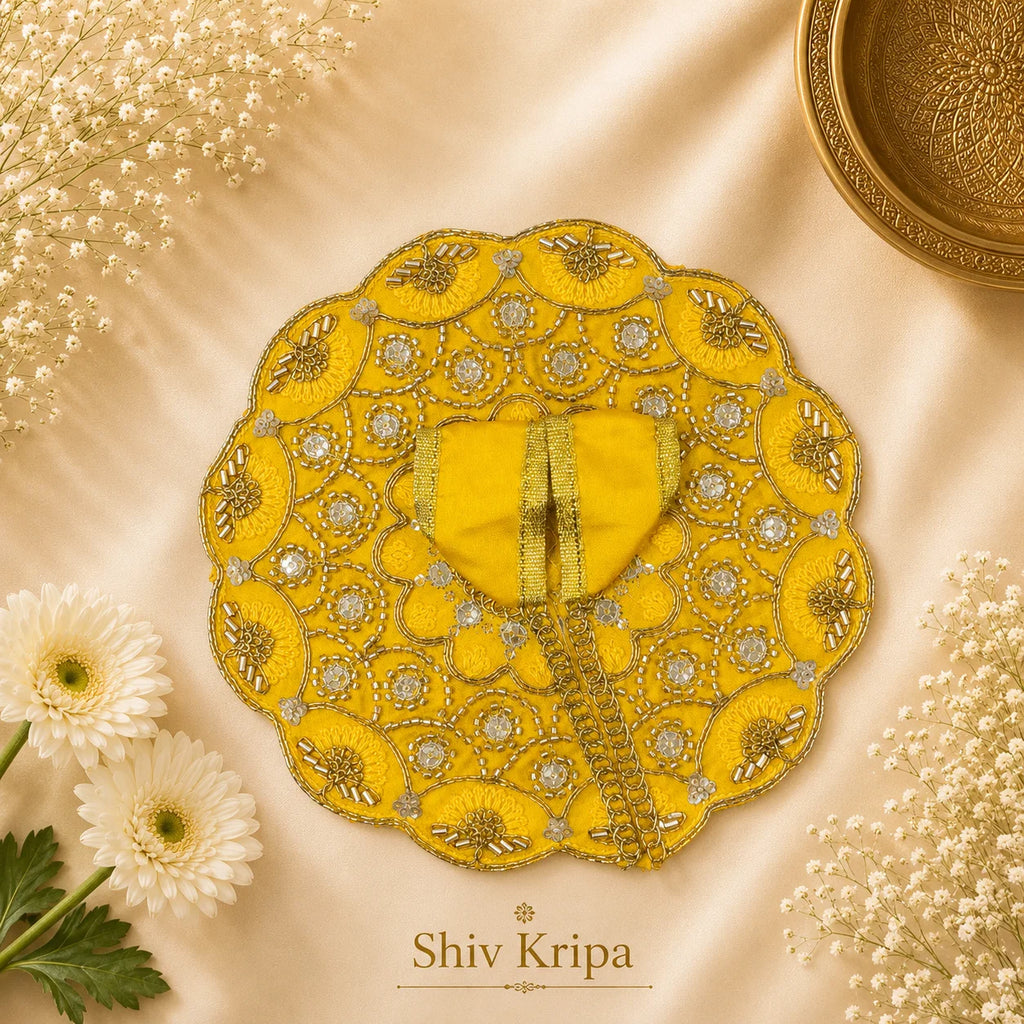 Laddu Gopal Ji Dress Design -13 (Bright Yellow)