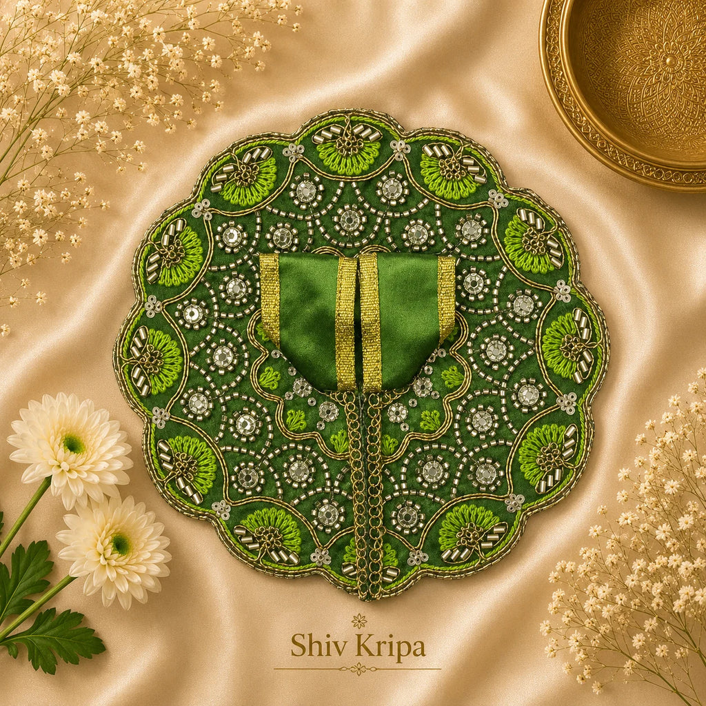 Laddu Gopal Ji Dress Design -13 (Dark green)