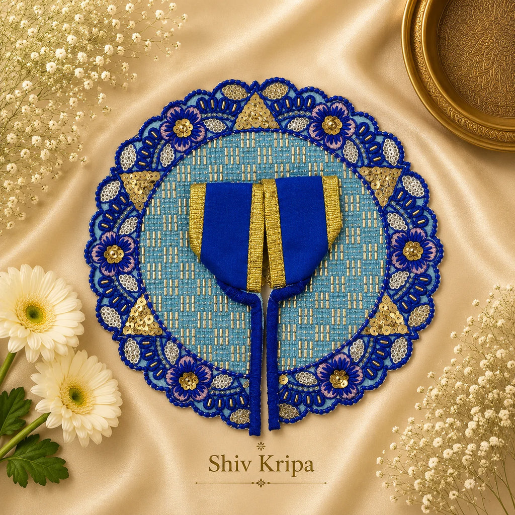Laddu Gopal Ji Dress Design-12 (Royal Blue)