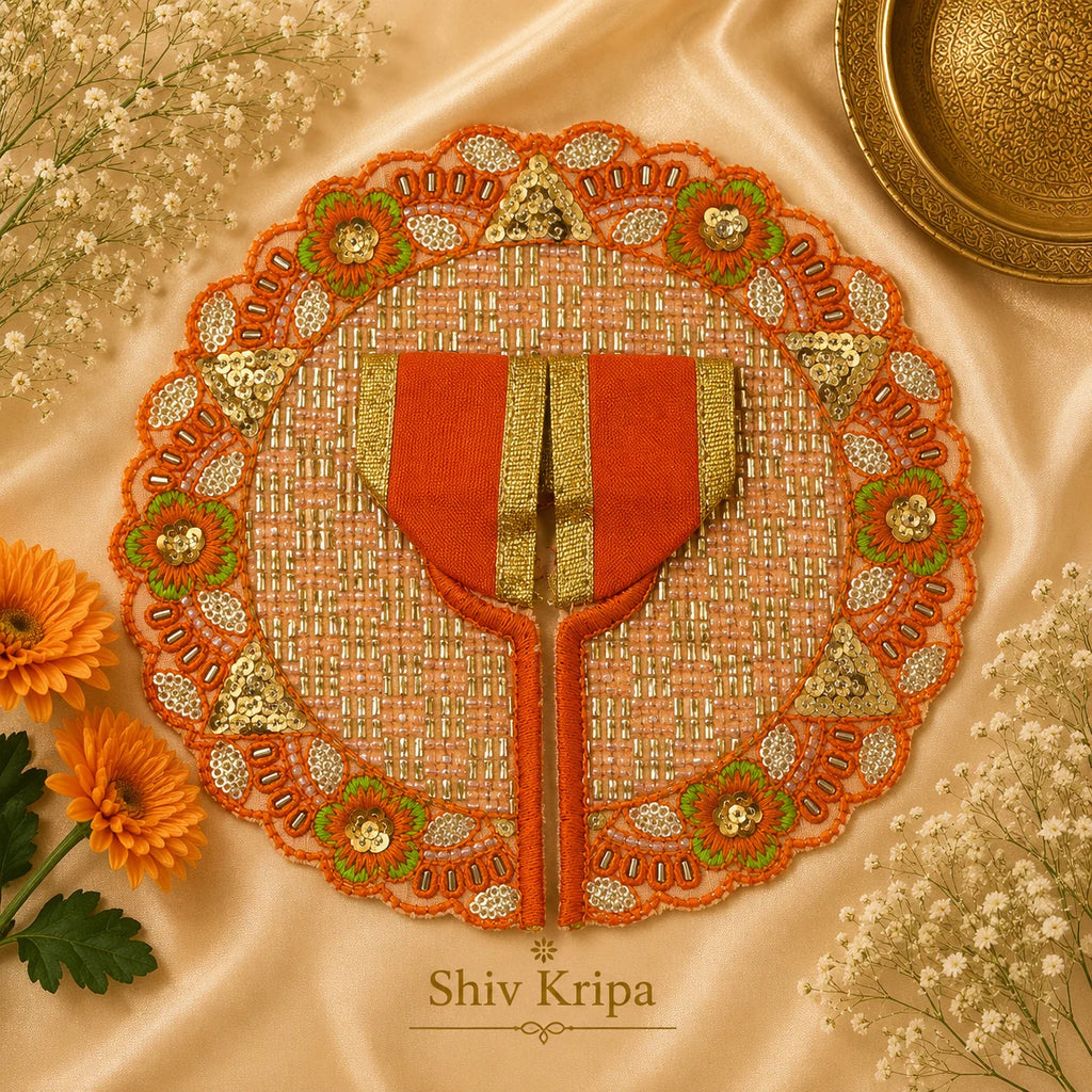 Laddu Gopal Ji Dress Design-12 (Kesari Orange)