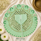 Laddu Gopal Ji Dress Design -11 , 6 no. (Mint Green)