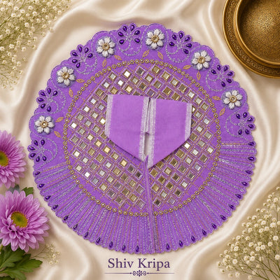 Laddu Gopal Ji Dress Design -11 , 6 no. (Lavender)
