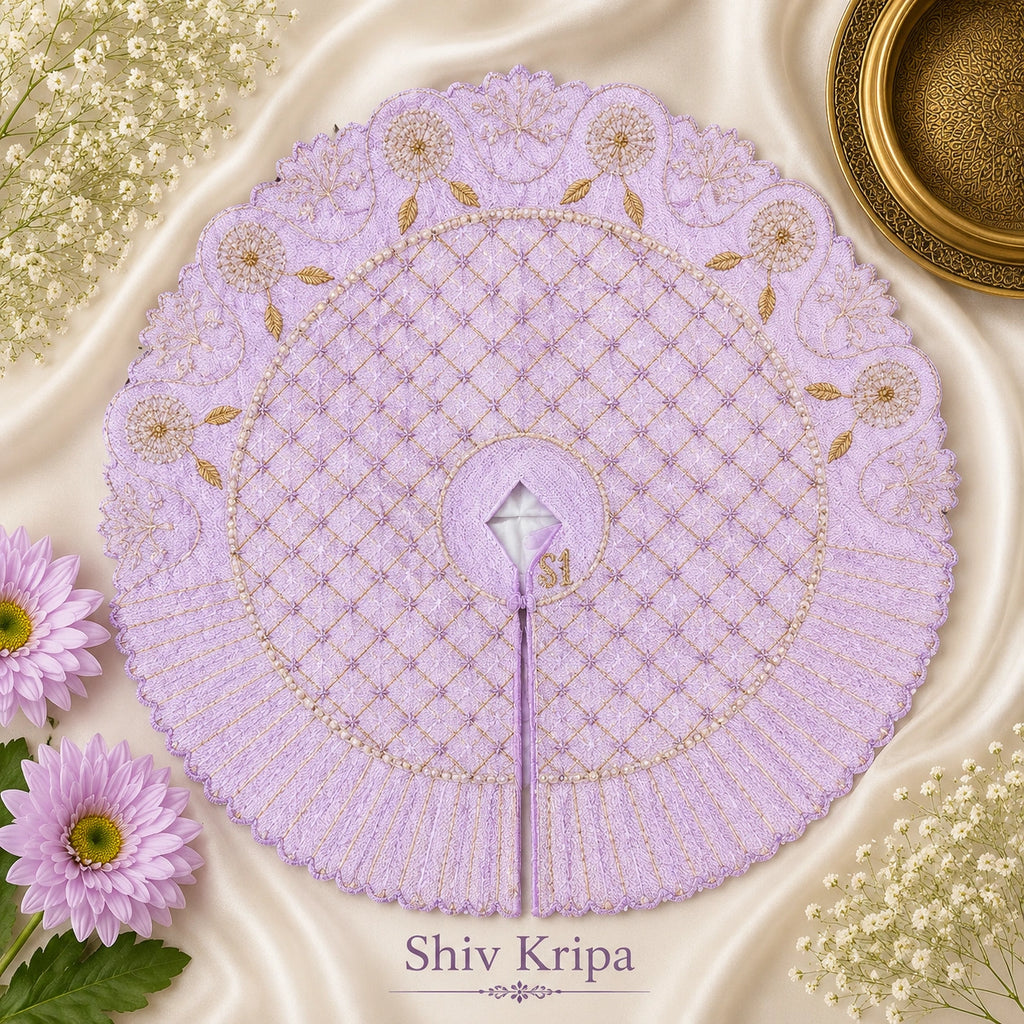Laddu Gopal Ji Dress Design -11 , 6 no. (Lavender)