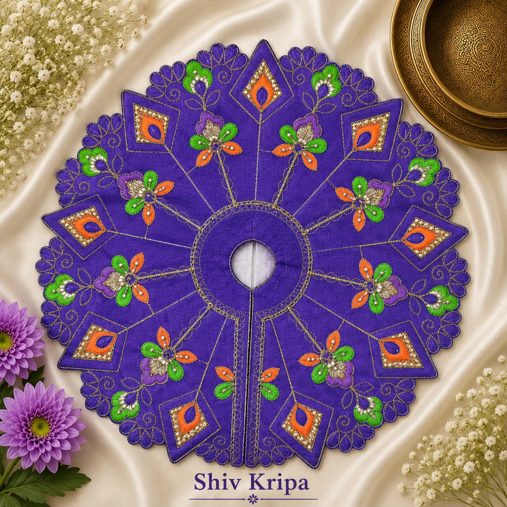 Laddu Gopal Ji Dress Design -9, 6 no. (Lavender)