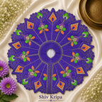 Laddu Gopal Ji Dress Design -9, 6 no. (Lavender)