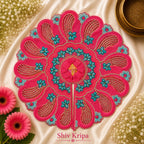 Laddu Gopal Ji Dress Design -8, 6 no. (Rani Pink)