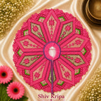 Laddu Gopal Ji Dress Design-14,6 no. (Rani Pink)