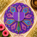 Laddu Gopal Ji Dress Design-14,6 no. (Lavender)