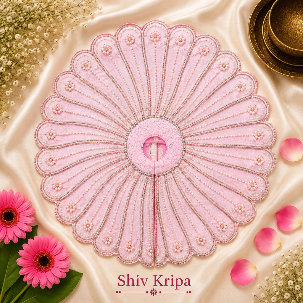 Laddu Gopal Ji Dress Design-15, 6 no. (Baby Pink)