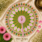 Laddu Gopal Ji Dress Design-16, 6 no. (Rani Pink)