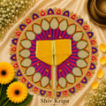 Laddu Gopal Ji Dress Design-16, 6 no. (Bright Yellow)
