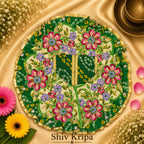 Laddu Gopal Ji Dress Design-17, 5 no. (Dark Green)