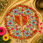 Laddu Gopal Ji Dress Design-17, 5 no. (Kesari Orange)