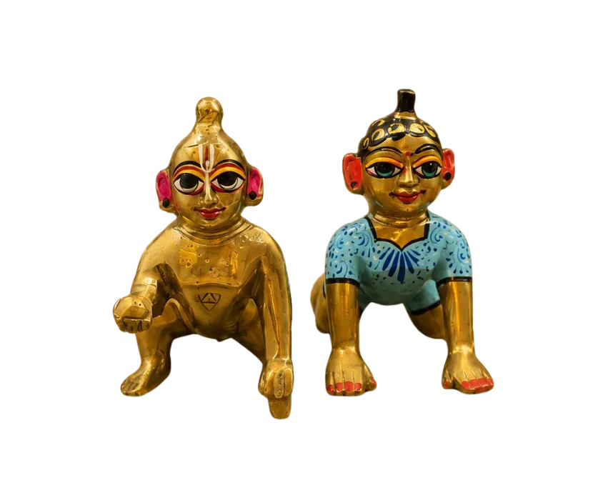Laddu Gopal - Bal Radha murti set